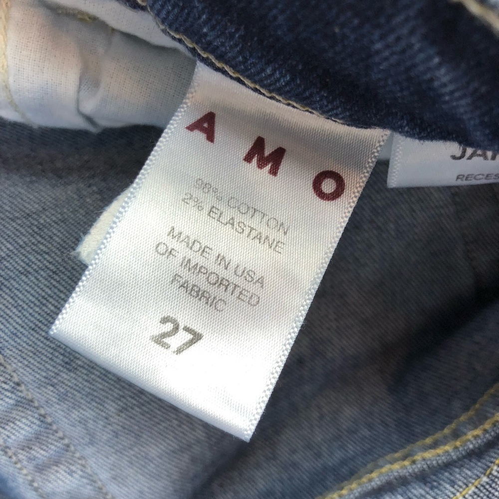AMO Denim ‘Jane’ Kick Crop Jeans in Recess Wash - Picture 7 of 7